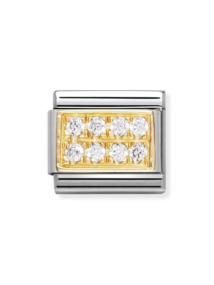 Nomination Classic White Pave Charm 030314-01