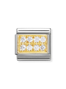 Nomination Classic White Pave Charm 030314-01