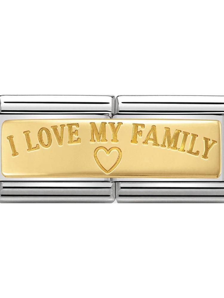Nomination Classic I Love My Family Double Charm 030710-03