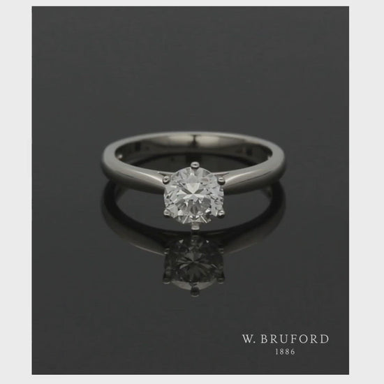 Diamond Solitaire Engagement Ring "The Beatrice Collection" 1.00ct Certificated Round Brilliant Cut in Platinum