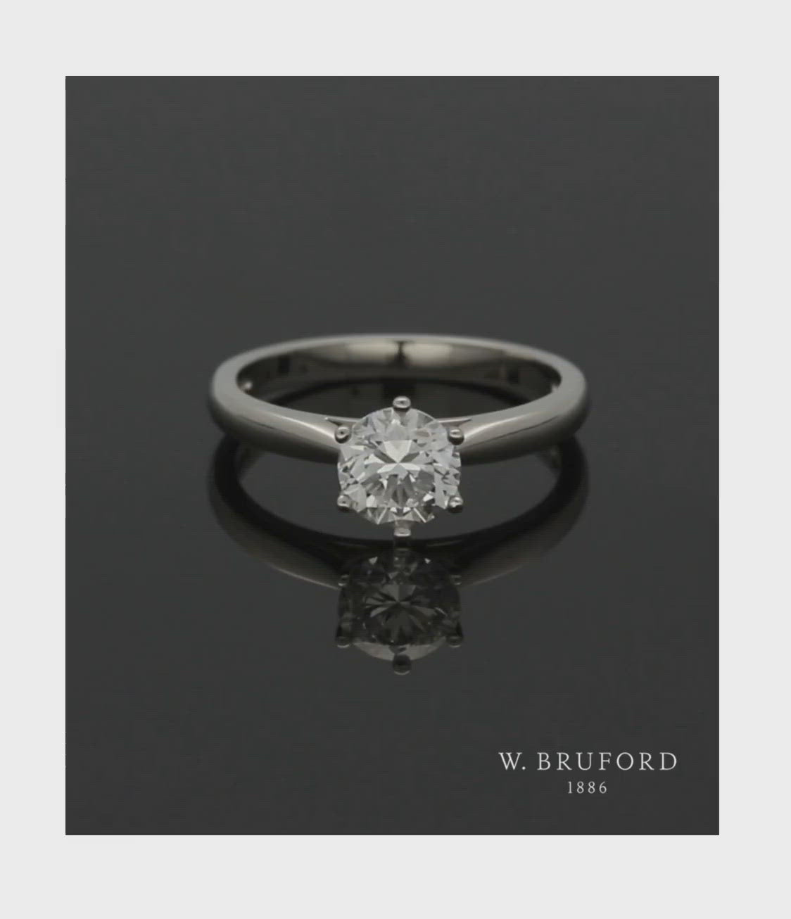 Diamond Solitaire Engagement Ring "The Beatrice Collection" 1.00ct Certificated Round Brilliant Cut in Platinum