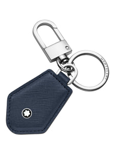 Montblanc Sartorial Key Fob in Navy Leather