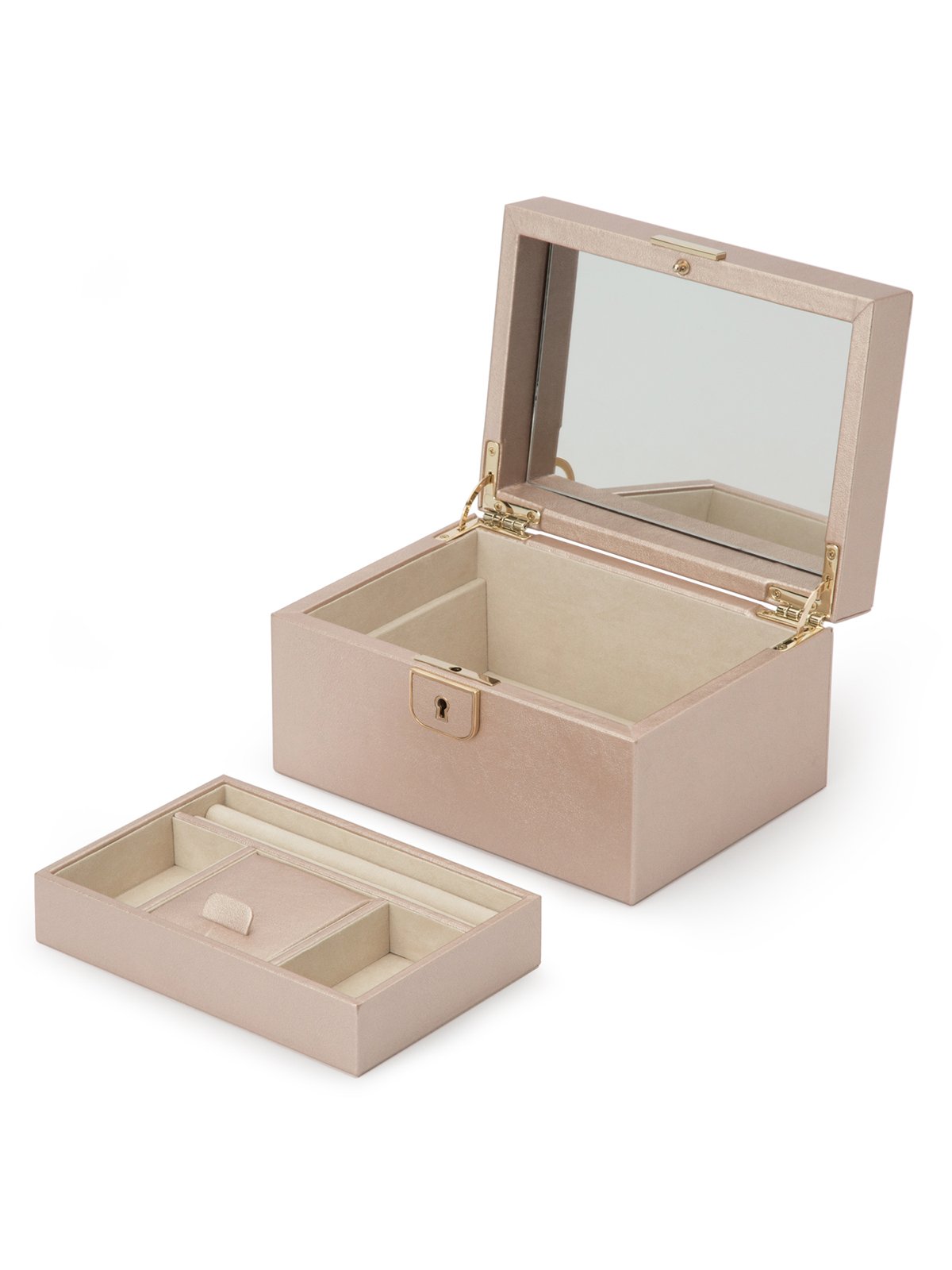 Wolf Palermo Small Jewellery Box in Rose Gold 213116