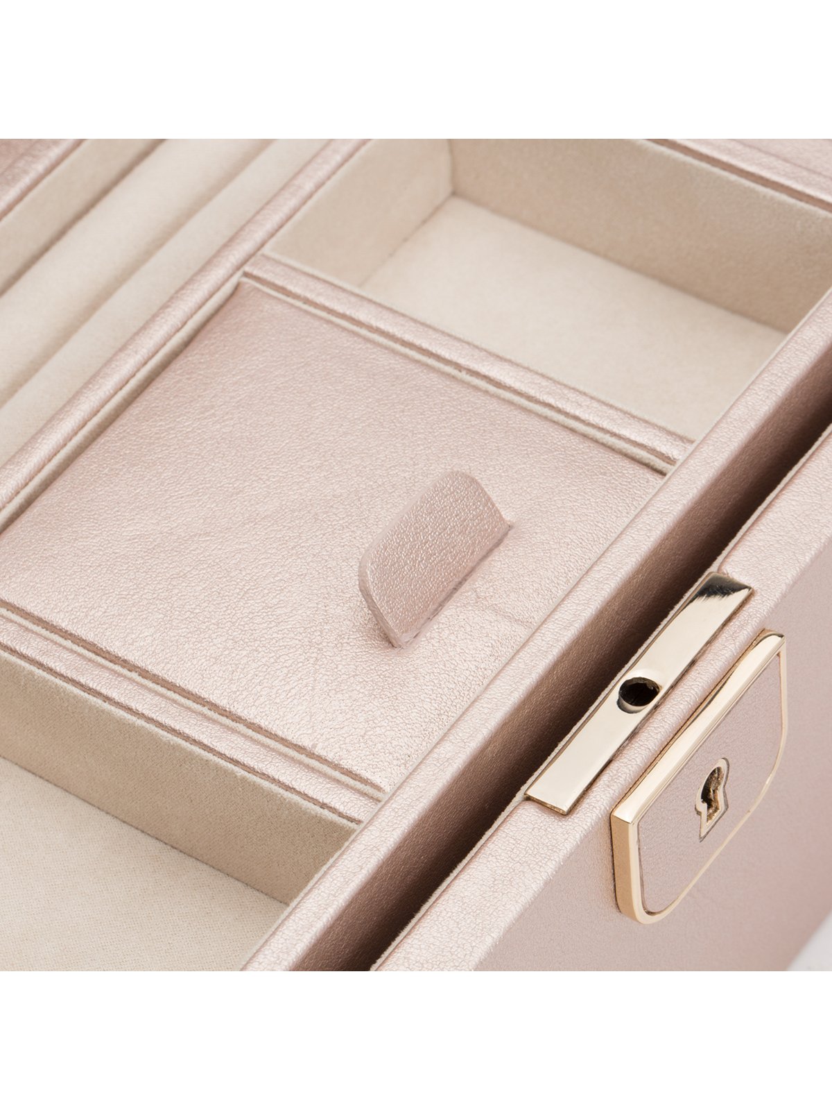 Wolf Palermo Small Jewellery Box in Rose Gold 213116