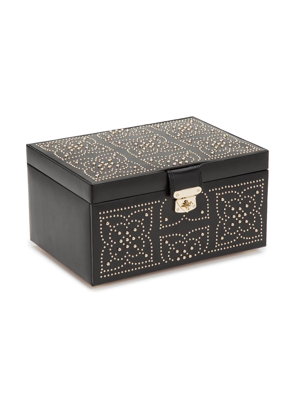 Wolf Marrakesh Medium Jewellery Box - Black 308102