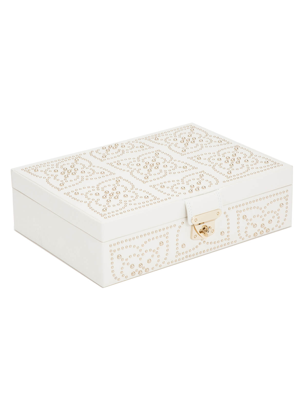 Wolf Marrakesh Flat Jewellery Box - Cream 308353