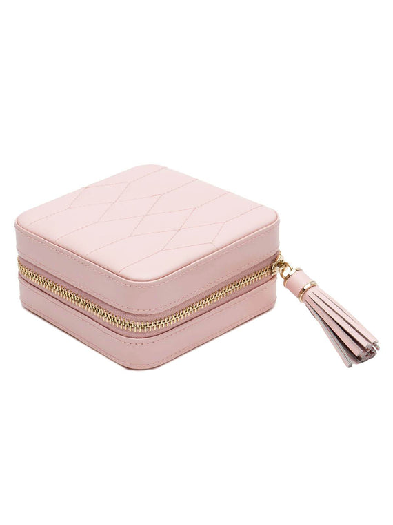 Wolf Caroline Jewellery Travel Box in Pink 329915