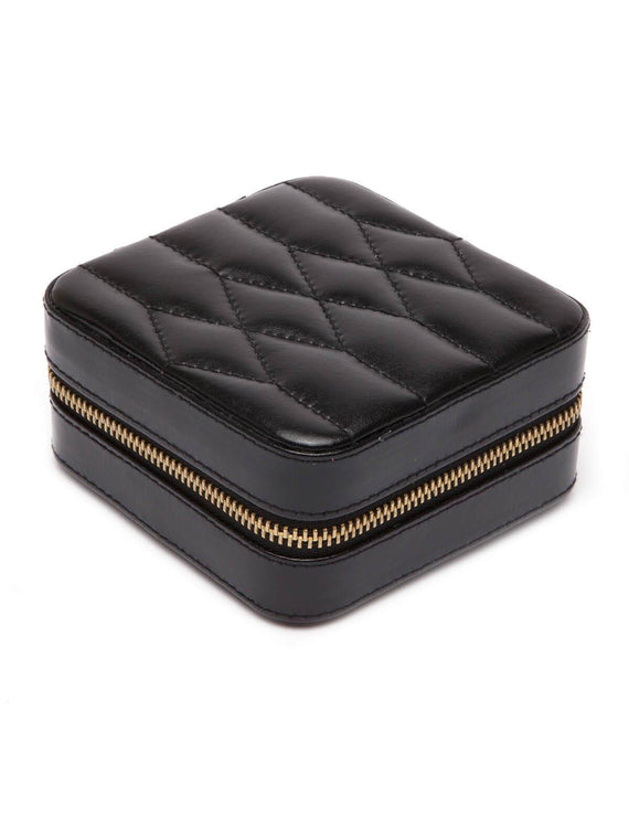 Wolf Caroline Jewellery Travel Box in Black 329971