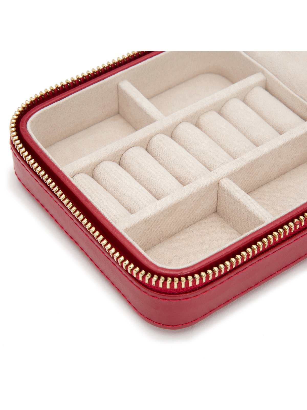 Wolf Caroline Jewellery Travel Box in Red 329972