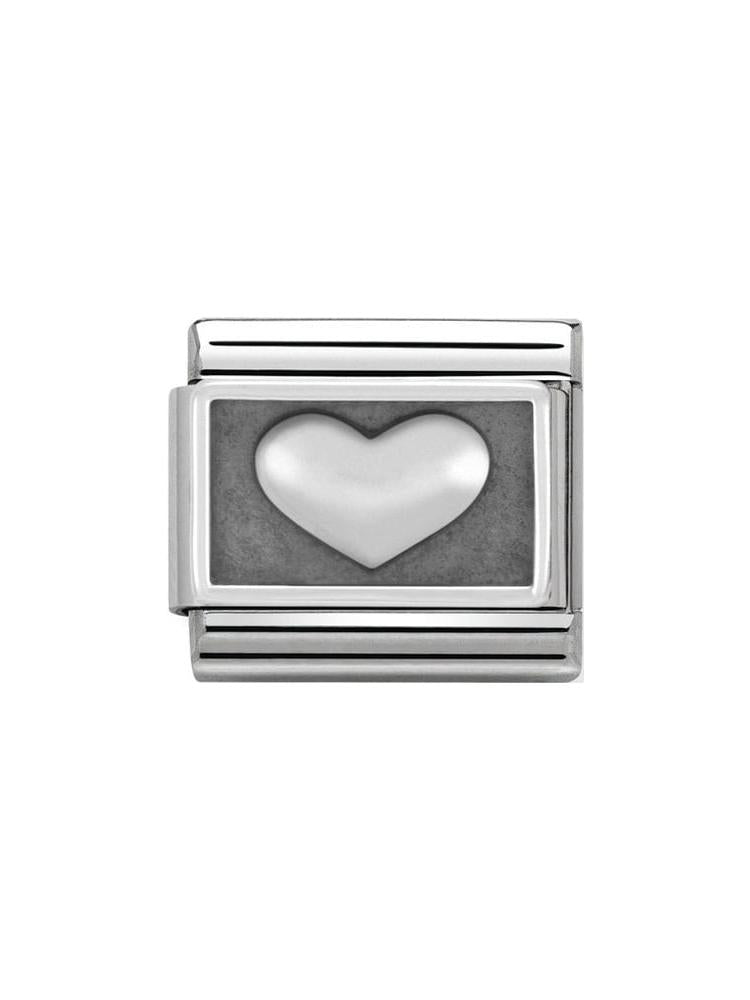 Nomination Classic Steel and Silver Heart Charm 330102-01