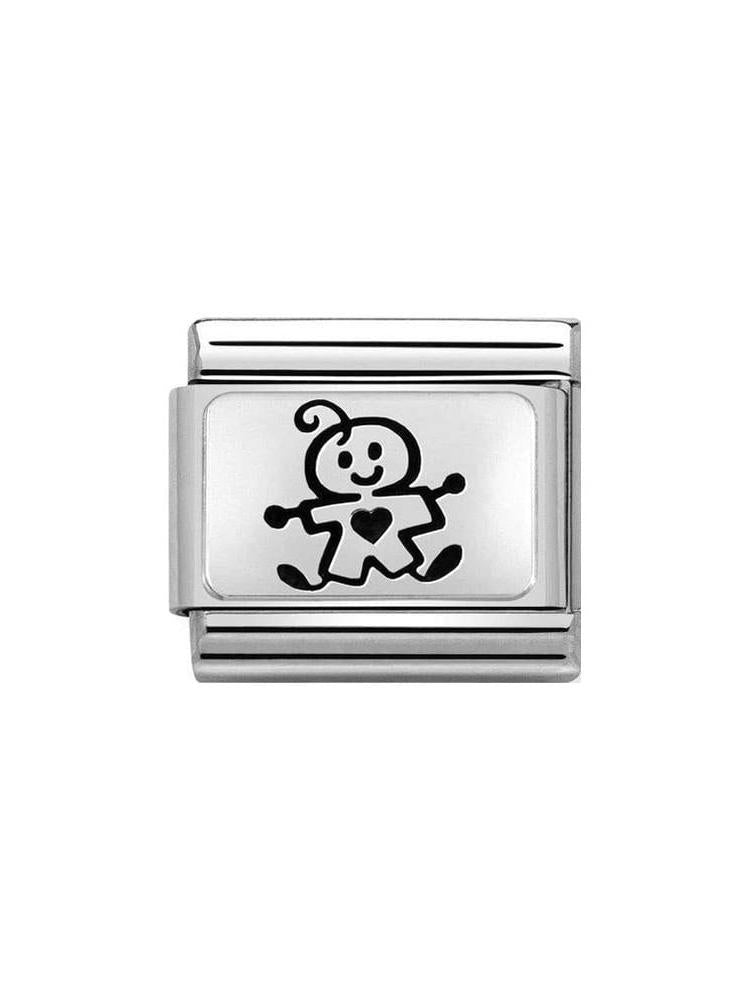 Nomination Classic Steel and Silver Baby Boy Charm 330109-50