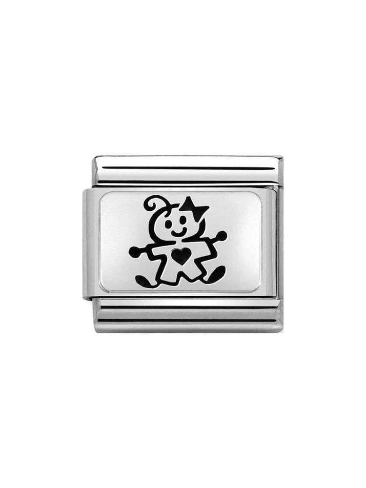 Nomination Classic Steel and Silver Baby Girl Charm 330109-51