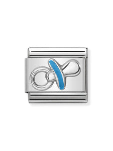 Nomination Classic Steel and Enamel Blue Dummy Charm  330202-40