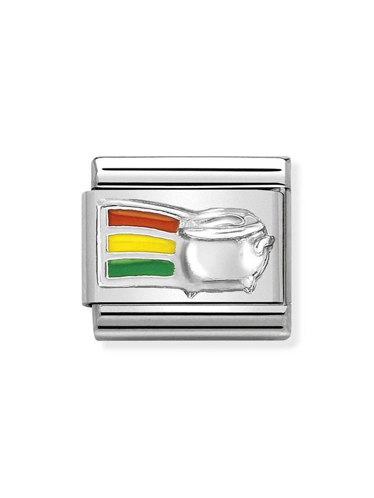 Nomination Classic Steel and Enamel Pot of Gold Charm 330204-15