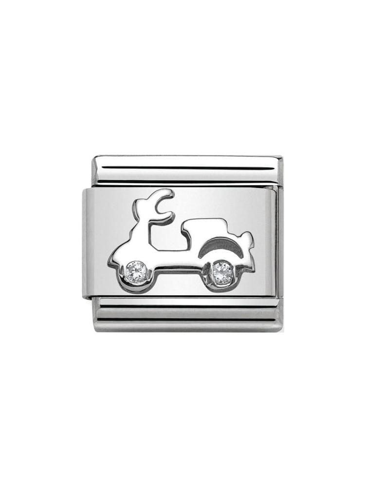 Nomination Classic Steel and Zirconia Scooter Charm 330311-03