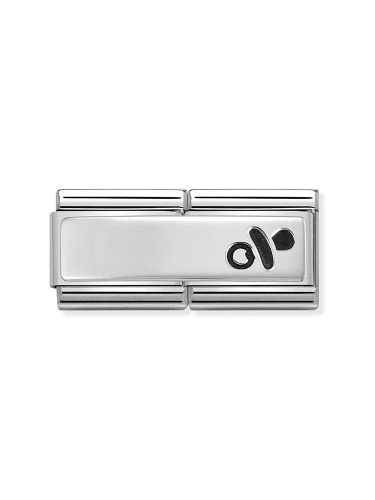 Nomination Classic Steel and Silver Dummy Double Charm 330710-19