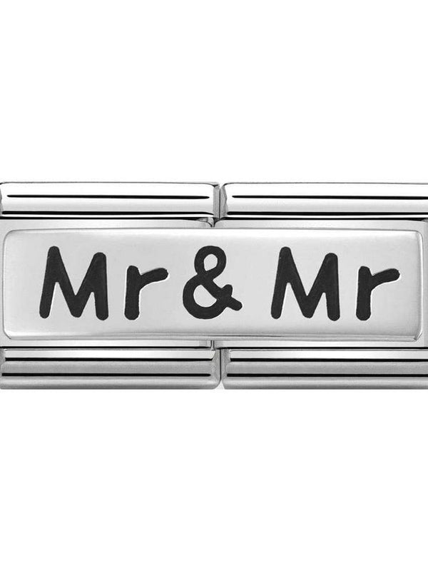 Nomination Classic Steel and Silver Mr and Mr Double Charm 330710-23