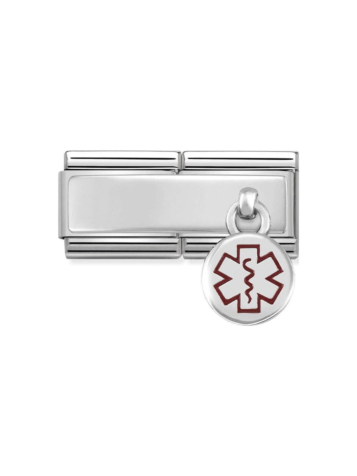 Nomination Classic Steel and Enamel Medical Tag Double Charm 330780-02
