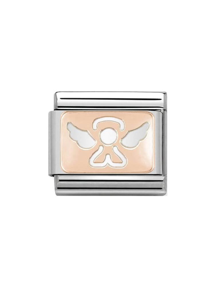 Nomination Classic Steel and Rose Gold Angel Charm 430101-14