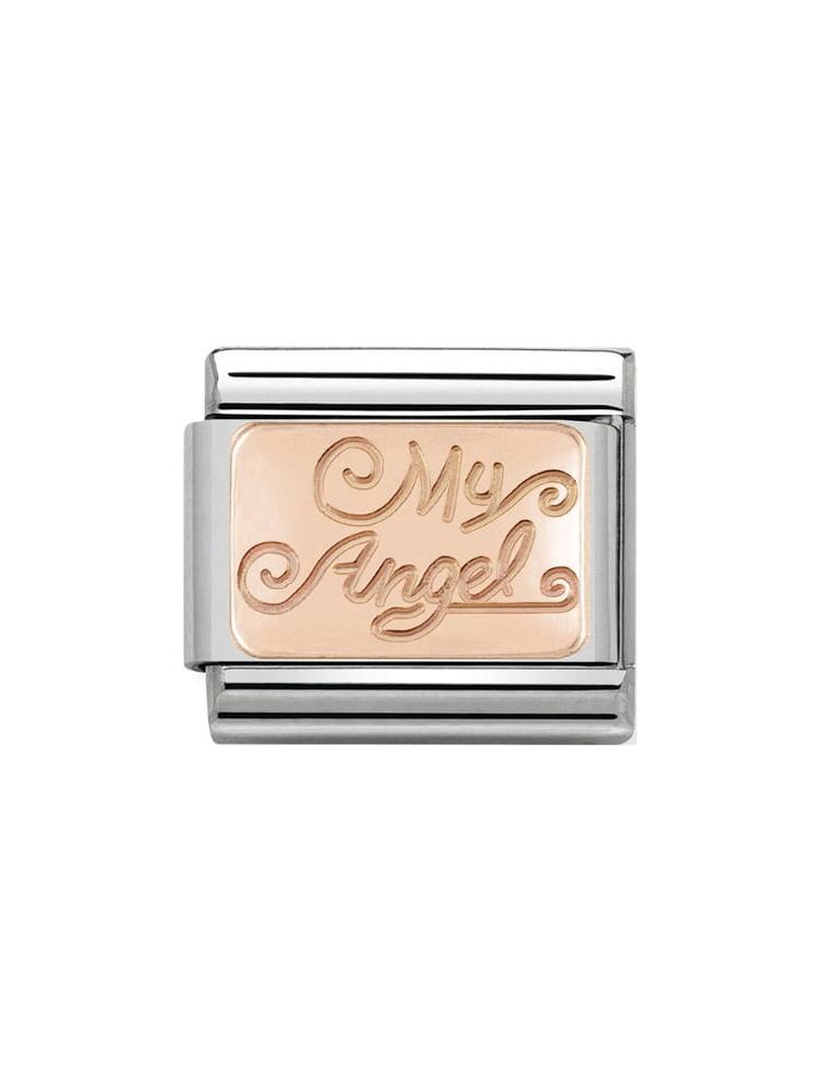 Nomination Classic Steel and Rose Gold My Angel Charm 430101-21