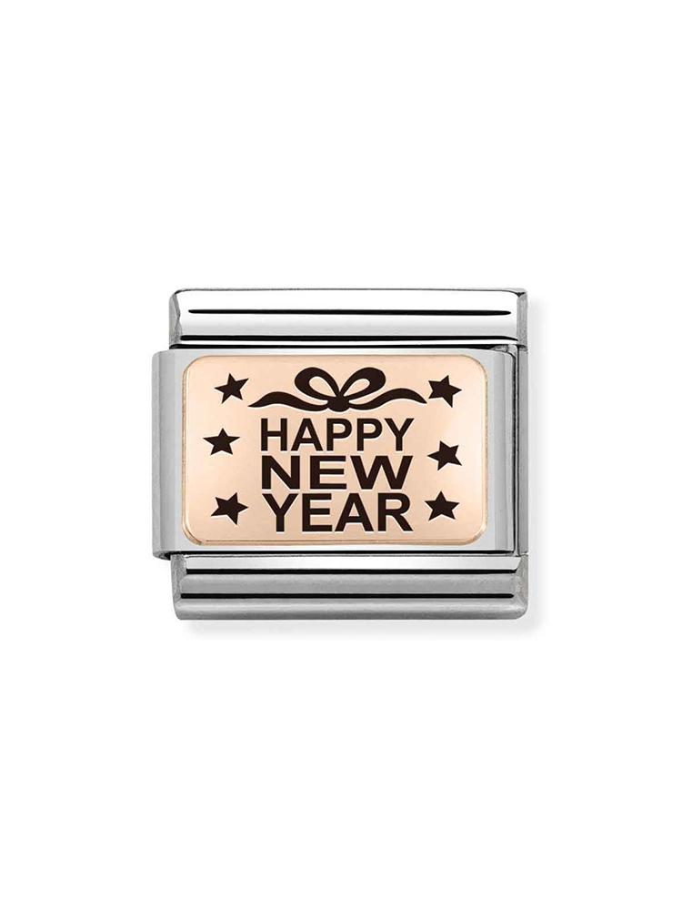 Nomination Classic Happy New Year Charm 430111-15