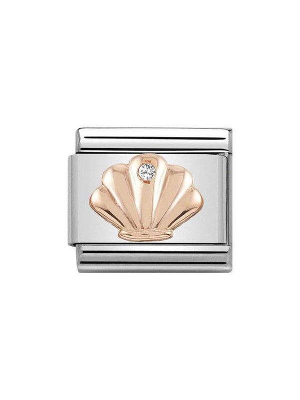 Nomination classic Steel and Zirconia Shell Charm 430305-26