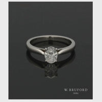 Diamond Solitaire Engagement Ring "The Isabella Collection" Certificated 0.70ct Oval Cut in Platinum