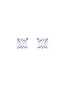 Swarovski Attract Square White Crystal Stud Earrings 5430365
