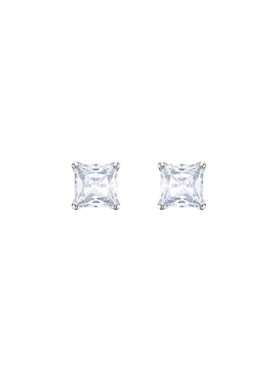 Swarovski Attract Square White Crystal Stud Earrings 5430365