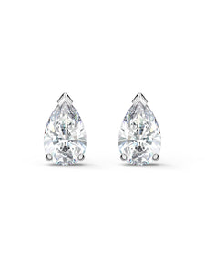 Swarovski Attract Pear White Crystal Stud Earrings 5563121