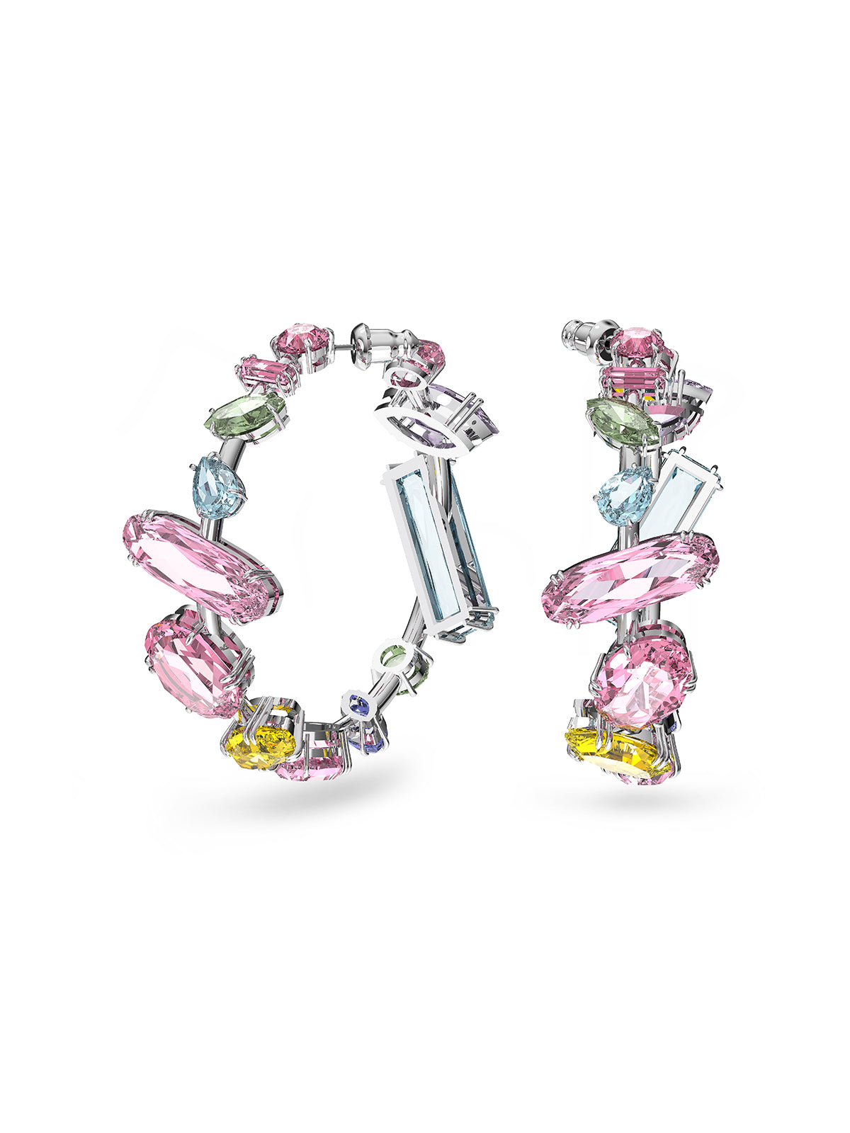 Swarovski Gema Multi-Coloured Crystal Hoop Earrings 5613737