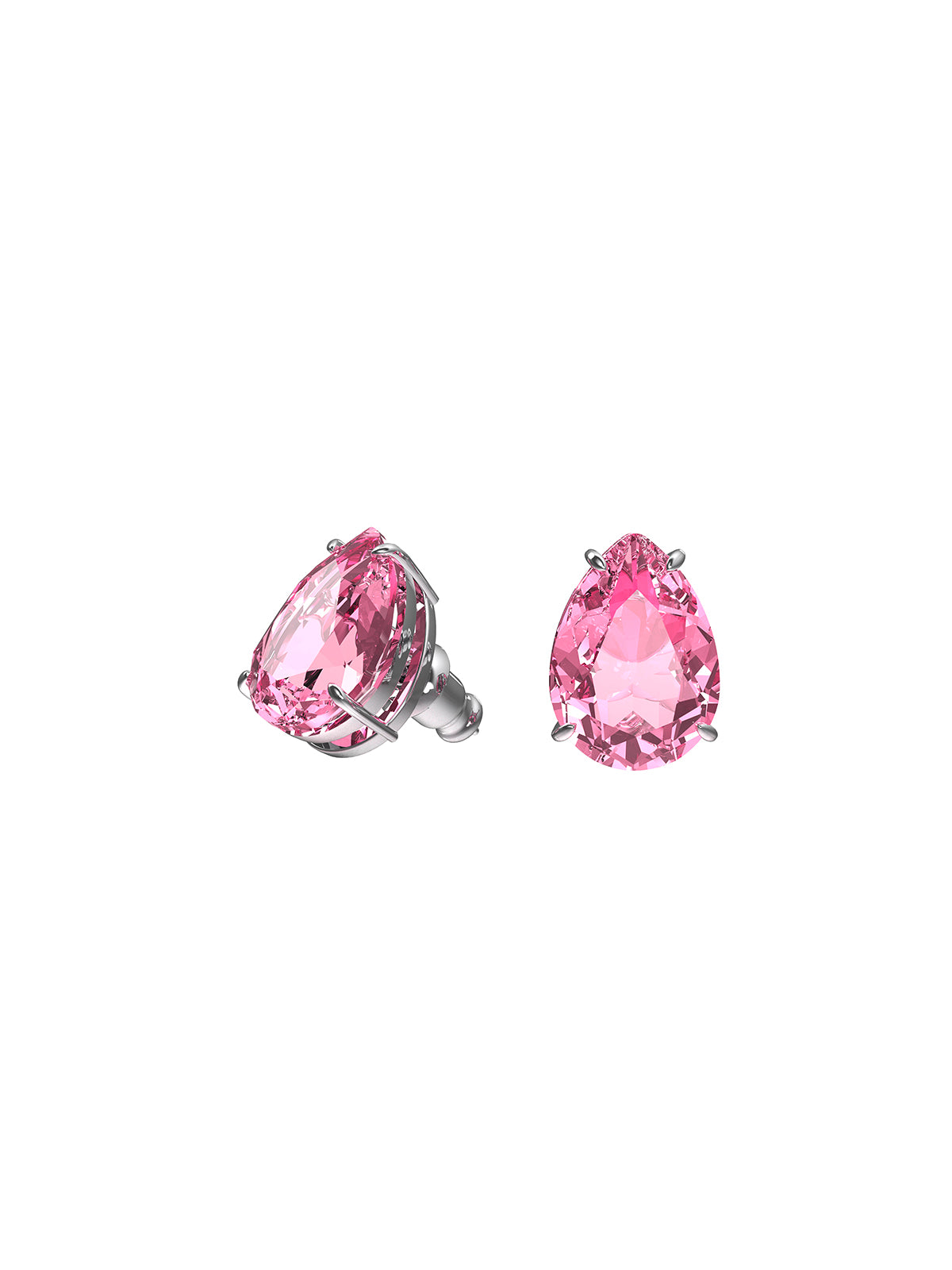 Swarovski Gema Pink Crystal Stud Earrings 5614455