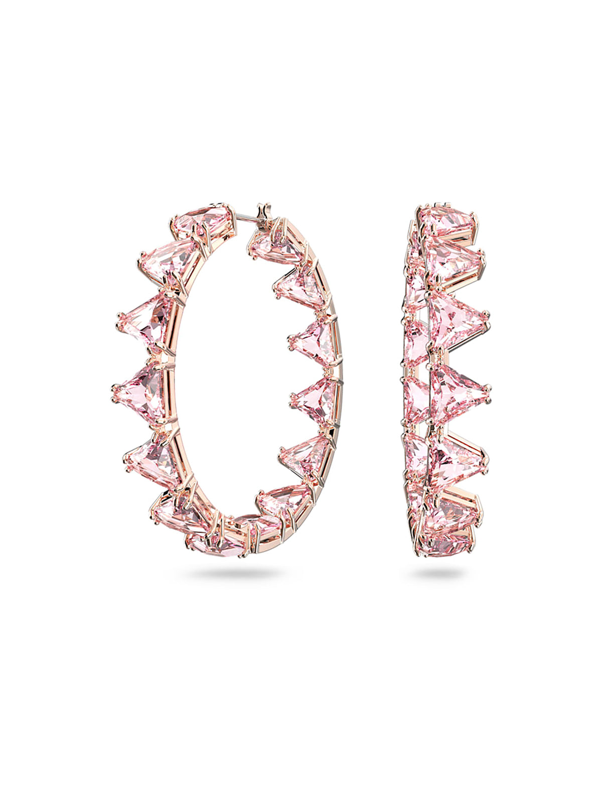 Swarovski Ortyx Pink Crystal Hoop Earrings 5614931