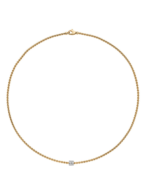 Fope Aria Necklace in 18ct Yellow & White Gold with Diamonds
