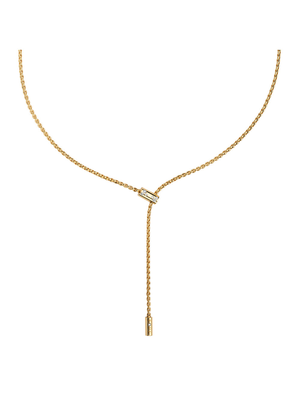 Fope Aria Necklace in 18ct Yellow Gold with Diamonds