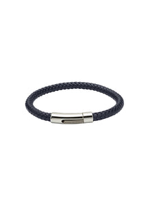 Unique & Co. 21cm Blue Leather Bracelet B371BLUE/21CM
