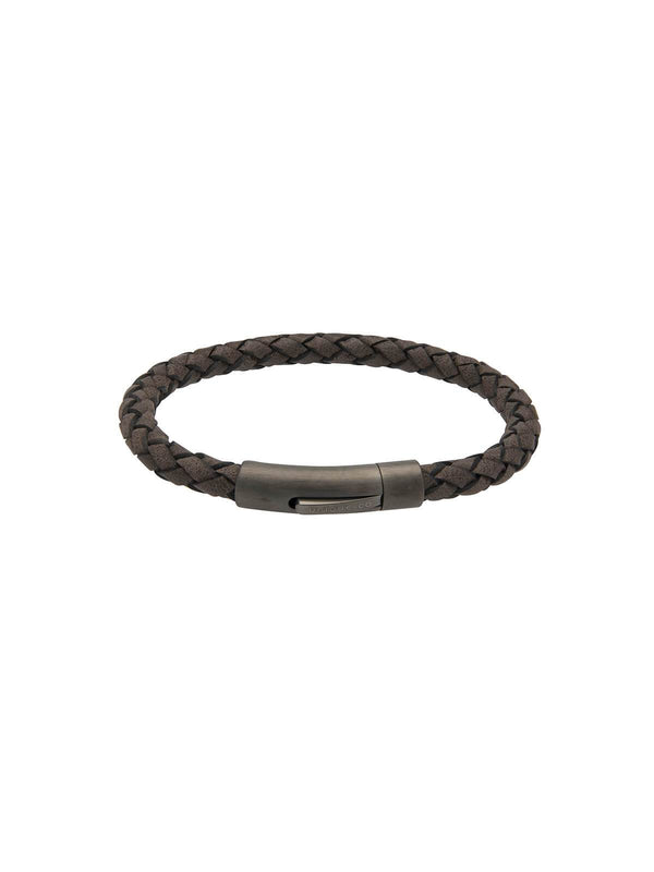 Unique & Co. 21cm Moroccan Brown Leather Bracelet B425MO/21CM