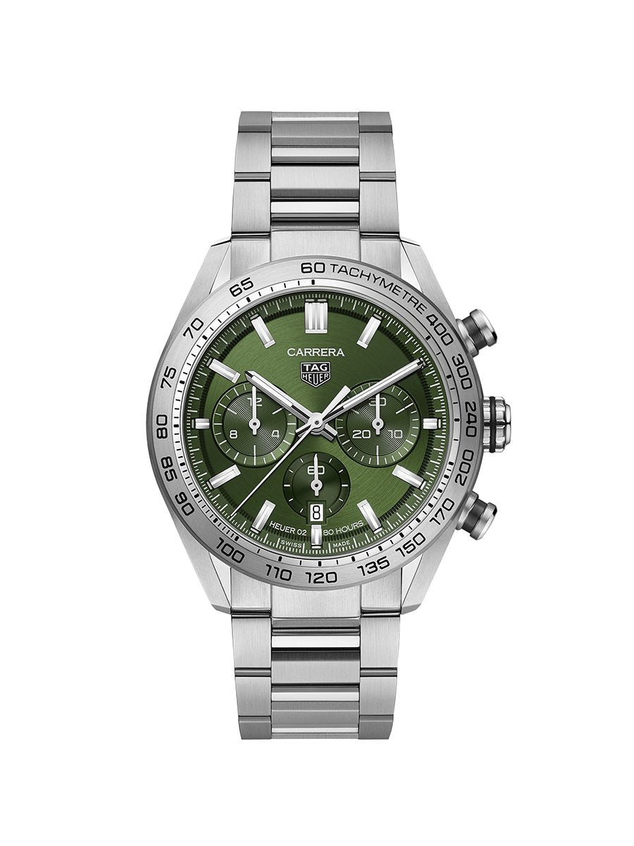 TAG Heuer Carrera Chronograph Watch Green CBN2A10.BA0643