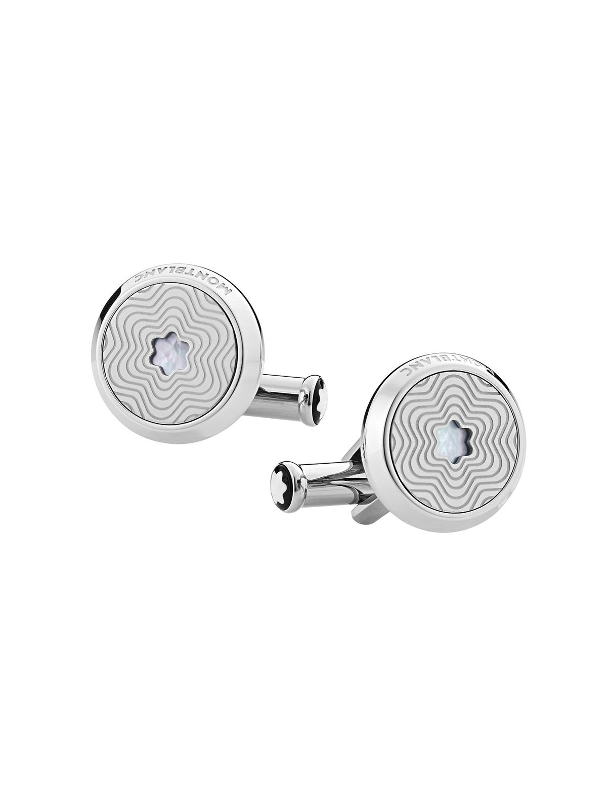 Montblanc Star Cufflinks with Mother of Pearl MB123808