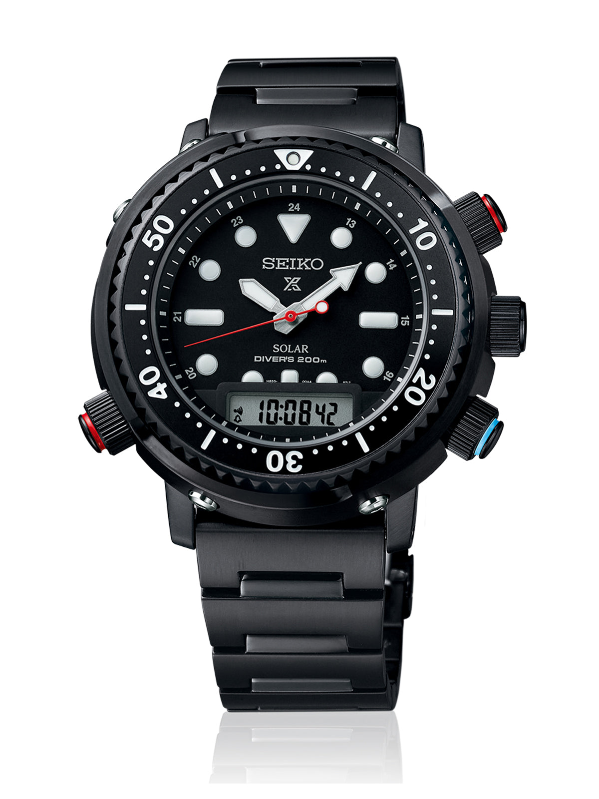 Seiko Prospex Solar Commando Arnie Hybrid Diver s 40th Anniversary Watch 46.9mm SNJ037P1 W.Bruford