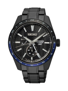 SALE Seiko Presage Sharp Edged GMT Zero Halliburton Watch 42.2mm SPB271J1 *Ex-Display*