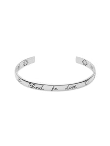 Gucci Blind For Love Silver Bangle