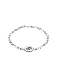 Gucci Interlocking Silver Bracelet 16-18cm