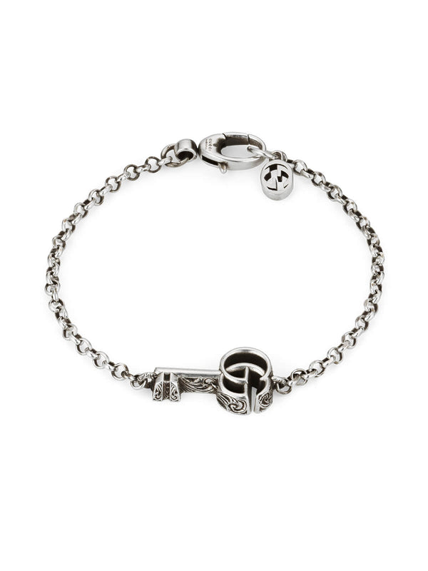 Gucci Double G Key Bracelet in Silver 17cm YBA632207001017