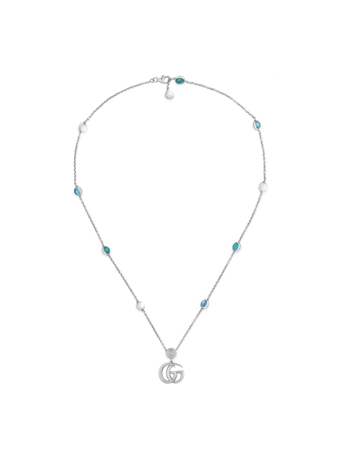 Gg running silver necklace Gucci Silver in Silver - 35815839