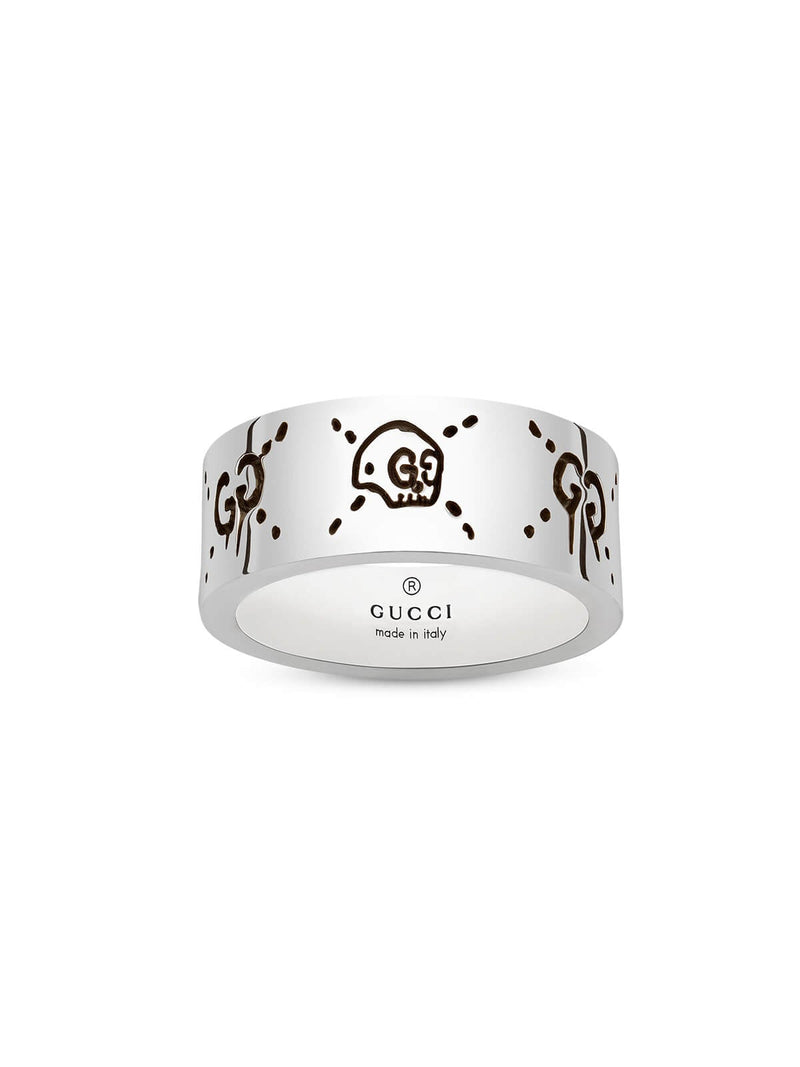 Gucci Ghost Ring 9mm in Silver - Size 16 - W.Bruford