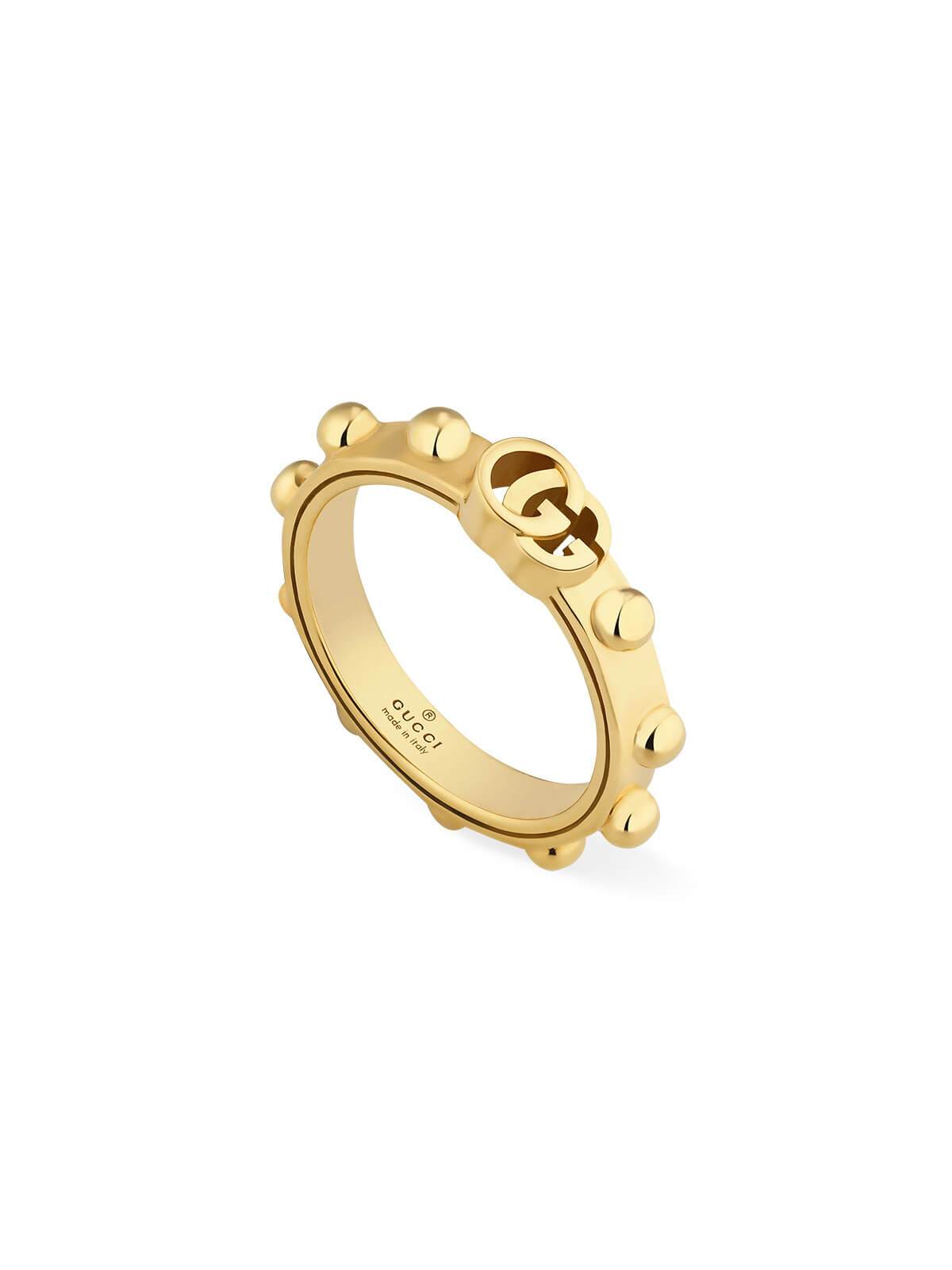 Gucci GG Running Ring in 18ct Yellow Gold - Size M-N YBC554643001013