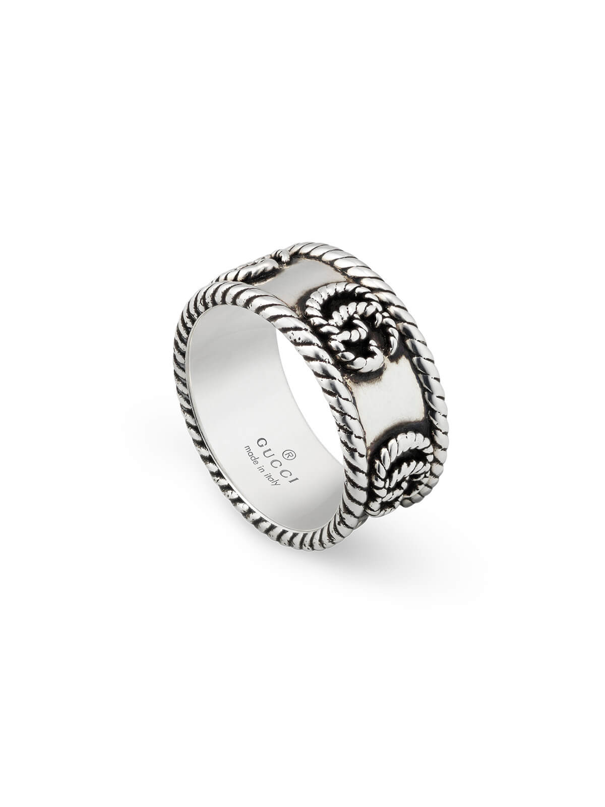 Gucci GG Marmont Ring in Silver - Size Q-R YBC627729001018