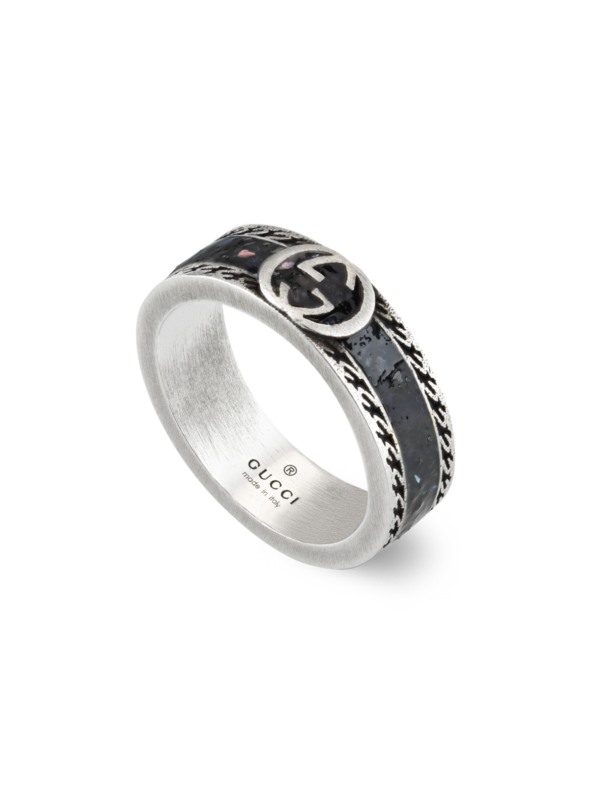 Gucci Interlocking G Ring in Silver - Size 14