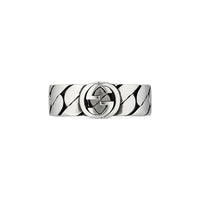 Gucci Interlocking G Ring 6mm in Silver - Size 16